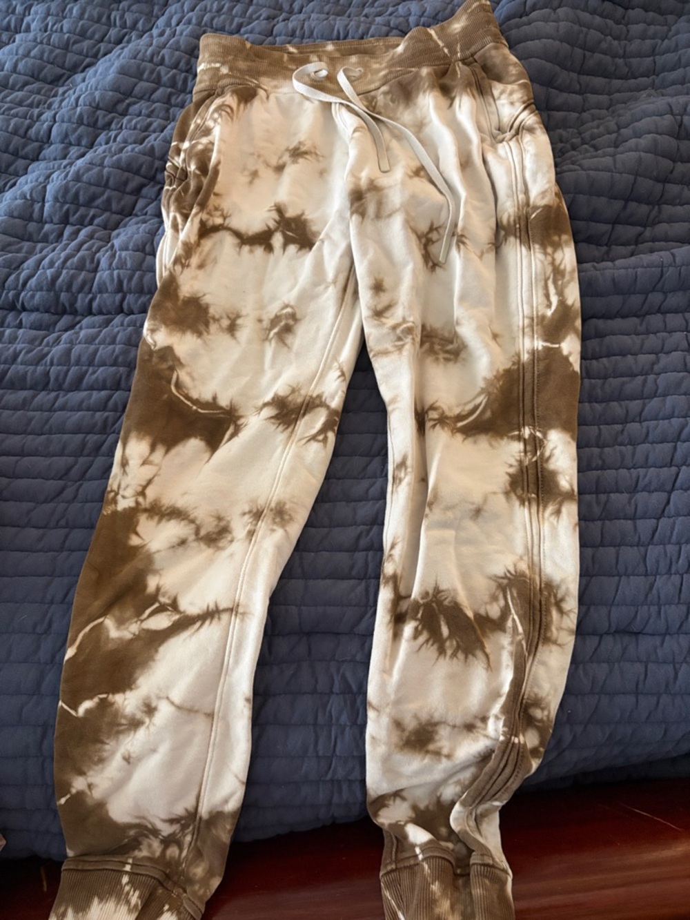 lululemon athletica Kids Tie-Dye Joggers in Brown and Cream